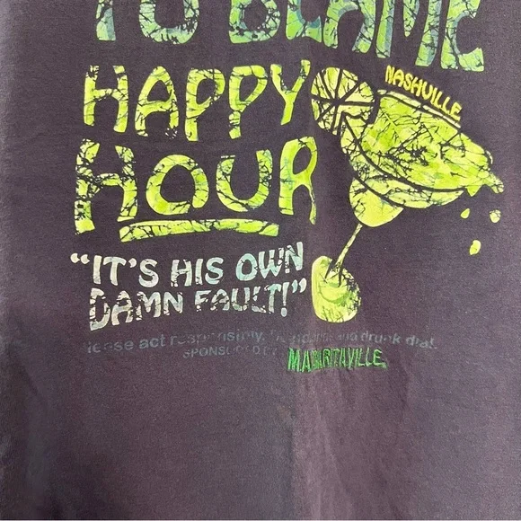 Margaritaville Blue Graphic Fitted Short Sleeve Tee - Picture 2 of 10